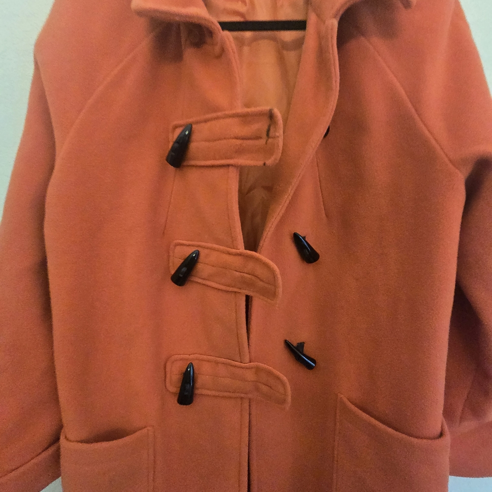 Chadwicks Bold Orange Pea Coat